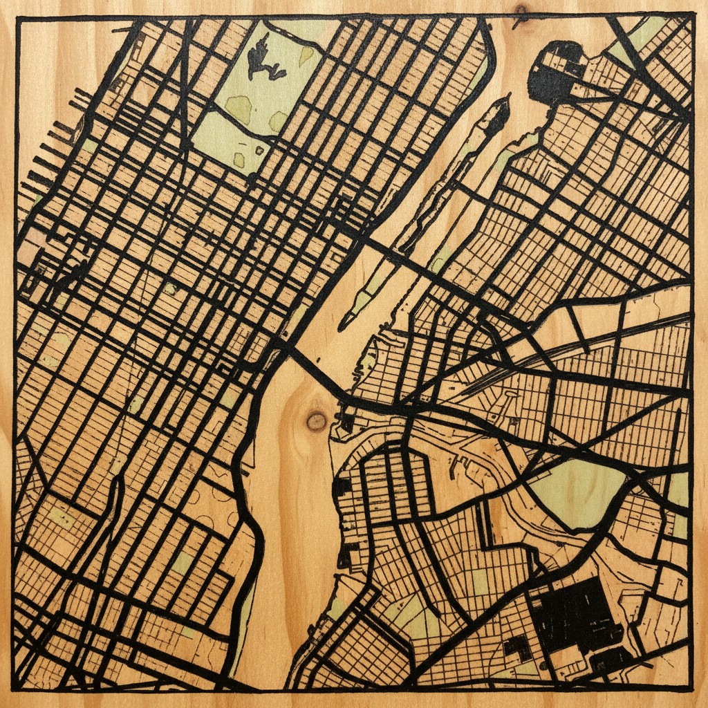 Woodcut AI style preview